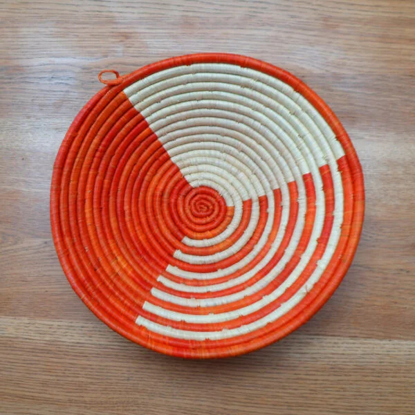 Tanzanian bowl 5 - orange and natural